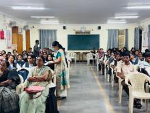केंद्रीय हिंदी निदेशालय, शिक्षा मंत्रालय, भारत सरकार द्वारा श्रीमती वीरम्मा गंगसिरी महिला महाविद्यालय, कलबुरगी में दिनांक 22  से 24 अप्रैल तक आयोजित व्यक्तिगत संपर्क कार्यक्रम के प्रथम दिवस की कुछ झलकियाँ।
